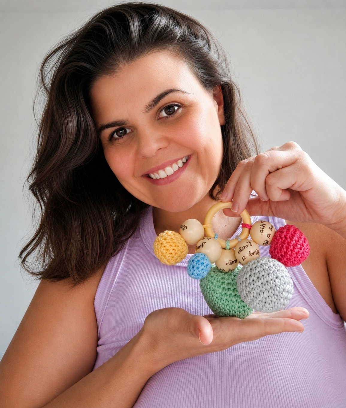 Luciana Almeida, doula pós-parto, em sua apresentação profissional.